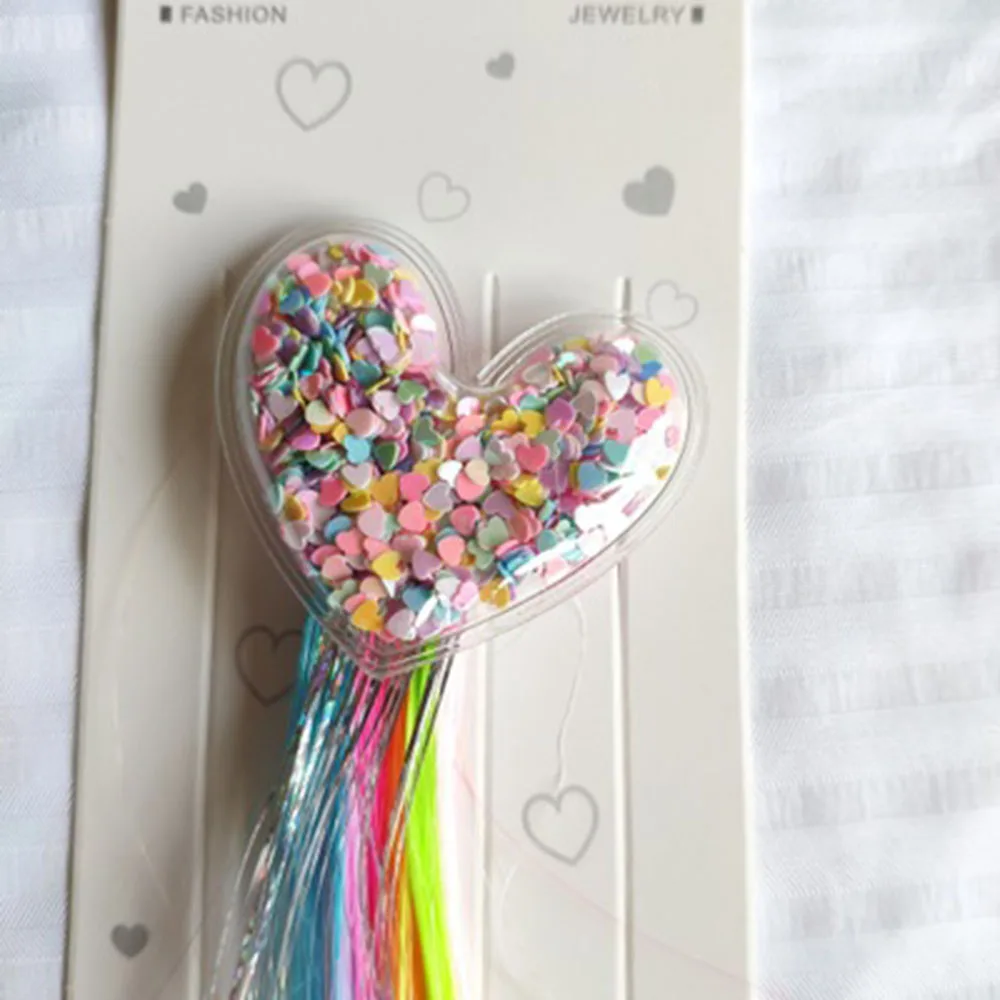 Новые милые Мультяшные зажимы для волос с зыбучим песком девочек заколки