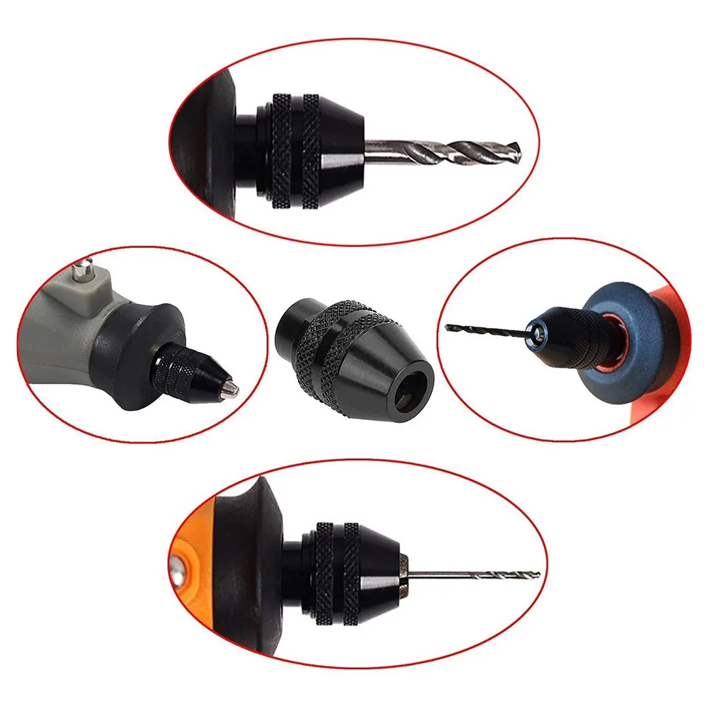 

Rotary Bohrfutter Tools 3pcs 4486 Alloy Black Drill Bits Electric Grinder