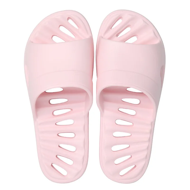 

Summer Bathroom Leaking Slippers Women's Home Indoor Mute Soft Bottom Solid Color Sandals Eva Plastic Shoes