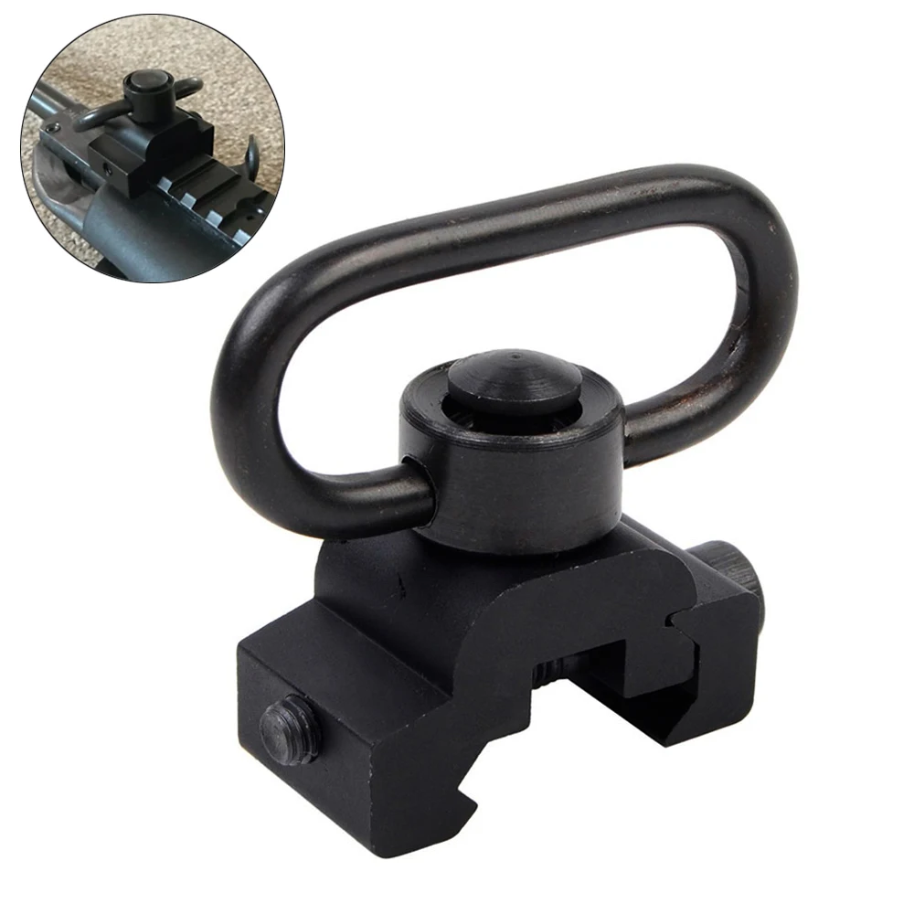 

Tactical QD Sling Swivel Mount Push Button Quick Detach 20mm Weaver Adapter for Picatinny Base Rail Rifle Hunting Accessories