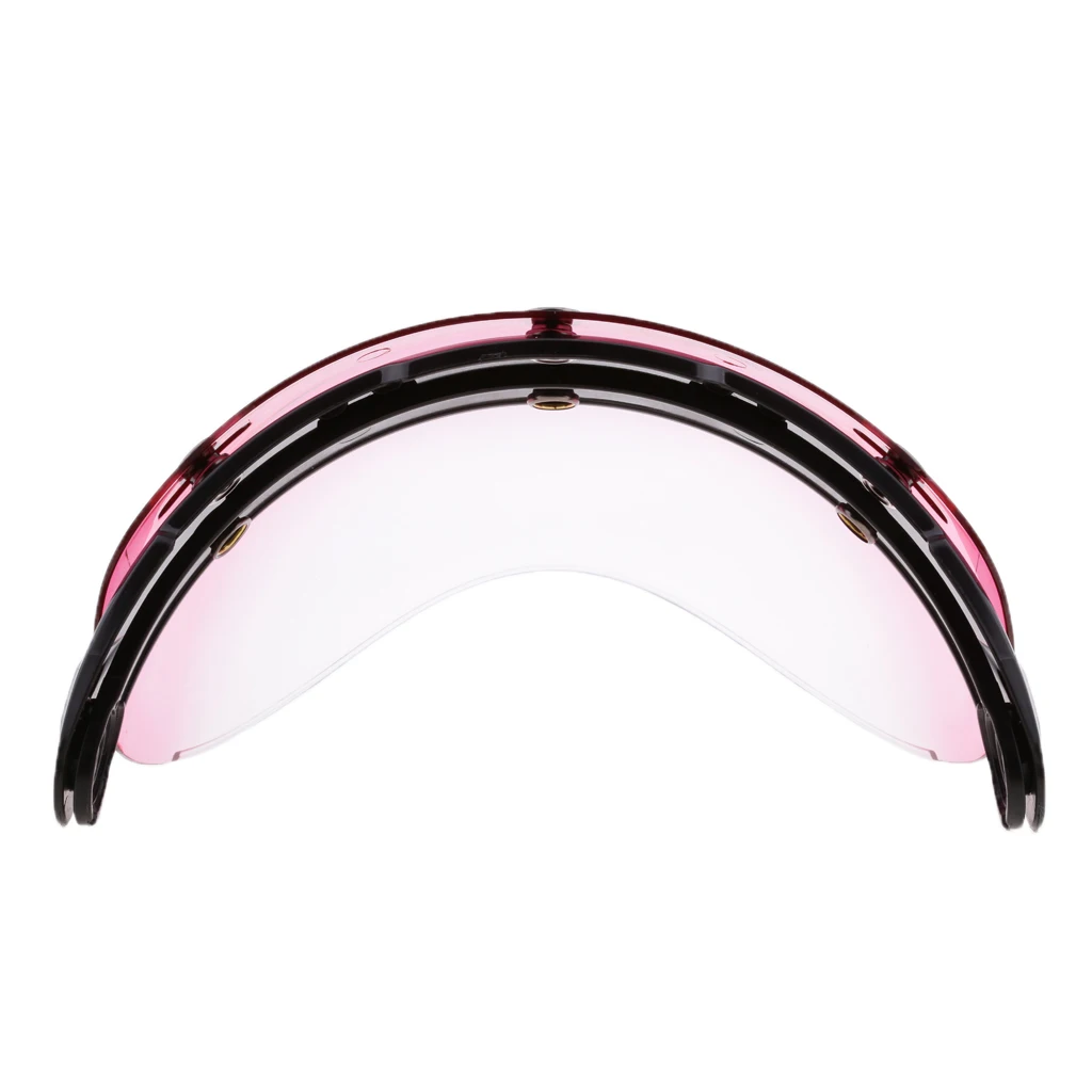 

Universal Bubble 3-Snap Motorcycle Helmet Visor Flip Up Face Shield Lens For Open Face Helmet 7 Colors