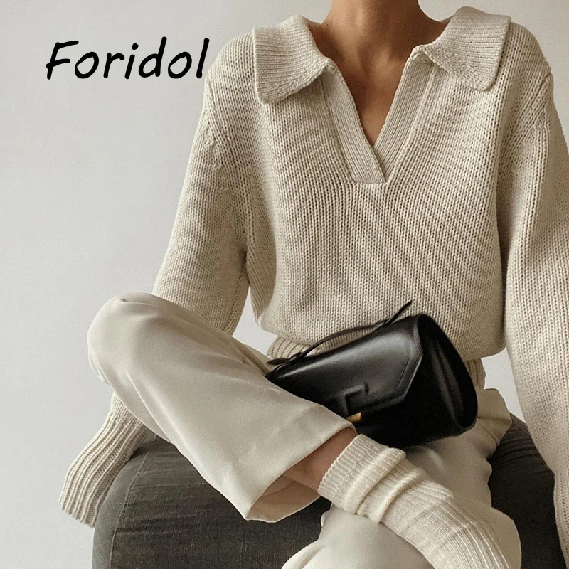 

Solid khaki Pullovers Sweater Female Casual Sweater Women Autumn Winter Knited Jumper Tops Outfit 2022 Woman Sweaters