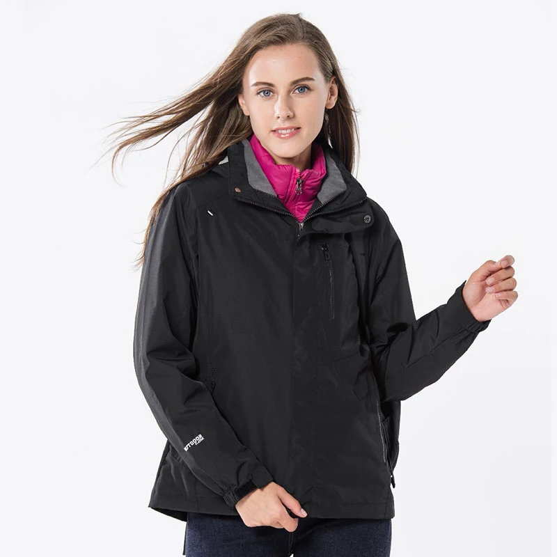 

The latest 3-in-1 outdoor detachable down jacket women's jacket