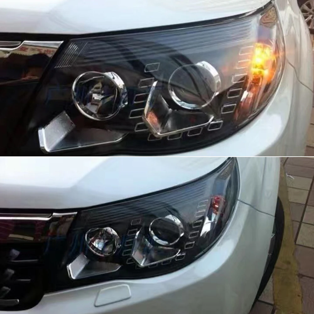 2PCS Car Styling Head Lamp for Subaru Forester Headlight 2008 2009 2010 2011 2012 LED DRL Hid Bi Xenon Projector Lens | Автомобили и