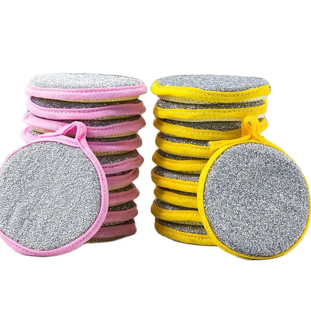 

5 шт./компл. удобная Многофункциональная губчатая щетка с тонкой текстурой, Абсорбирующая губка, очиститель, износостойкие кухонные принадл...