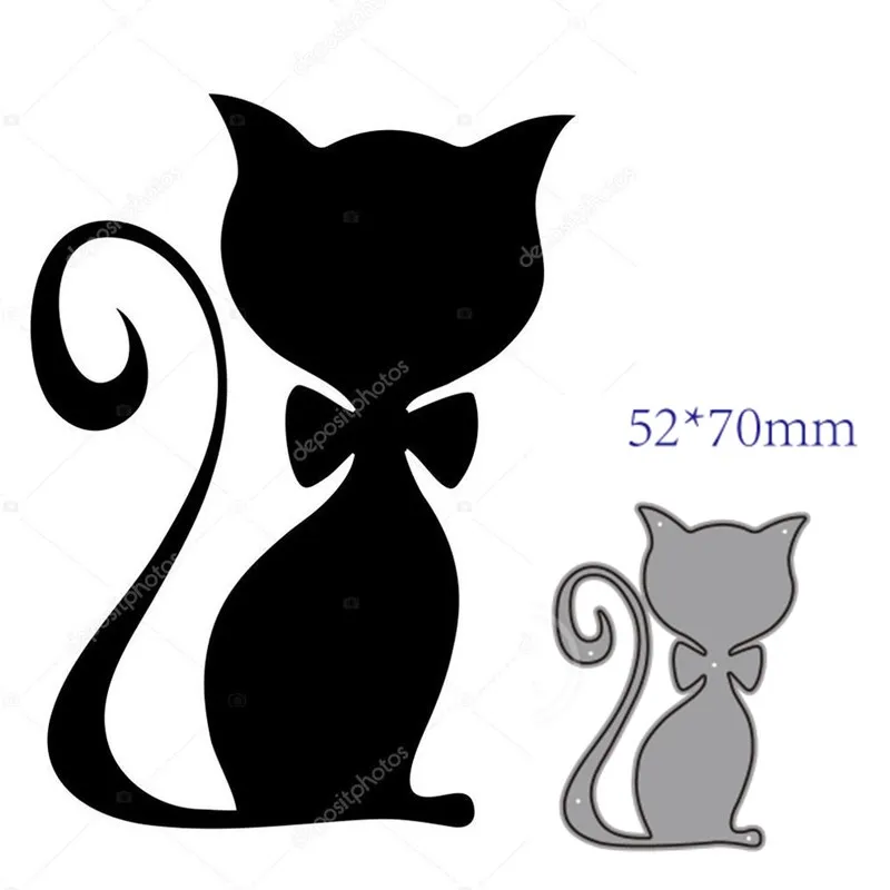 

Metal Cutting Dies Cut Mold Animal cat Decoration Scrapbook Paper Craft Knife Mould Blade Punch Stencils