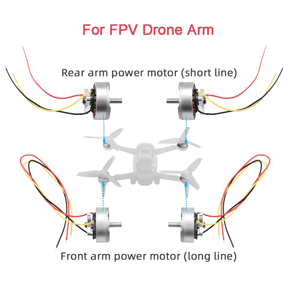 

Оригинальный техническое обслуживание Arm Мощность мотор для DJI FPV комбо Drone двигатель спереди и сзади Мощность Arm моторы в наличии для DJI FPV ак...