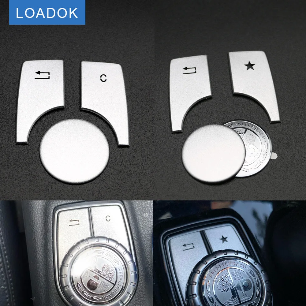 

Car Multimedia Knob Buttons Trim Badge Cover Emblem Sticker for Benz A B CLA GLA Class Car Decoration For Benz