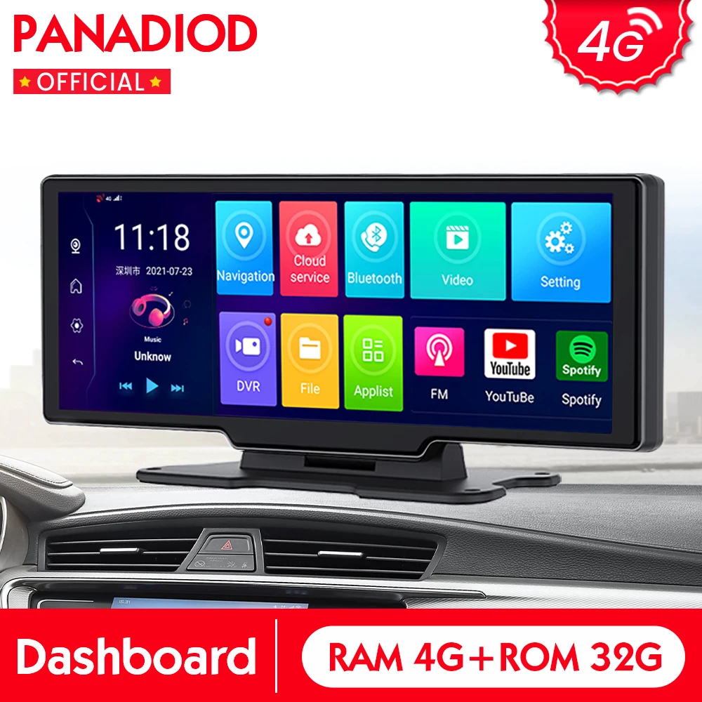 Автомобильное зеркало заднего вида 10 26 дюйма 4G Android Автомобильный