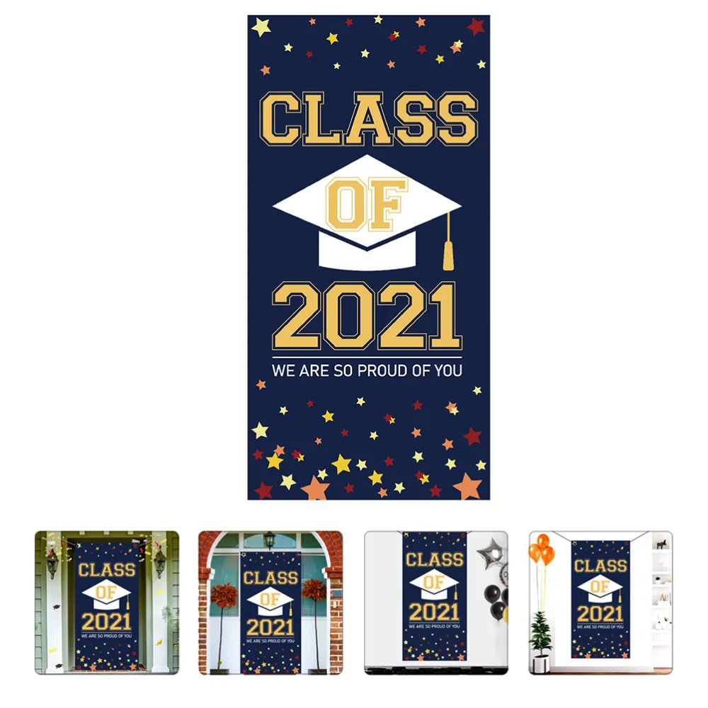 

1pc Graduation Party Banner Class of 2021 Party Supply Photo Prop Backdrop