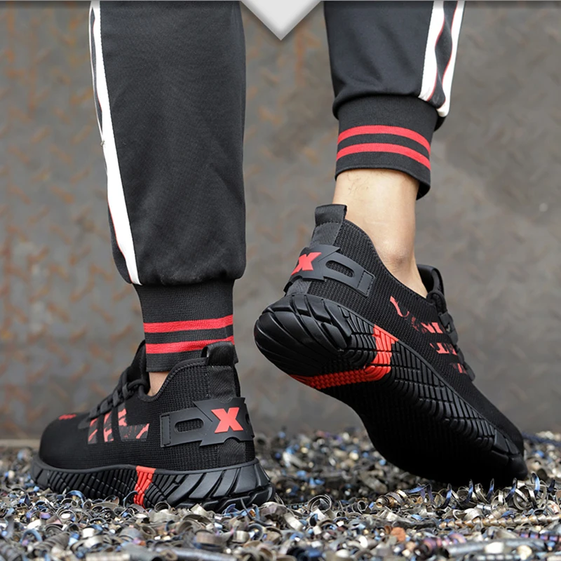 Мужская Рабочая защитная обувь рабочие кроссовки с защитой от проколов