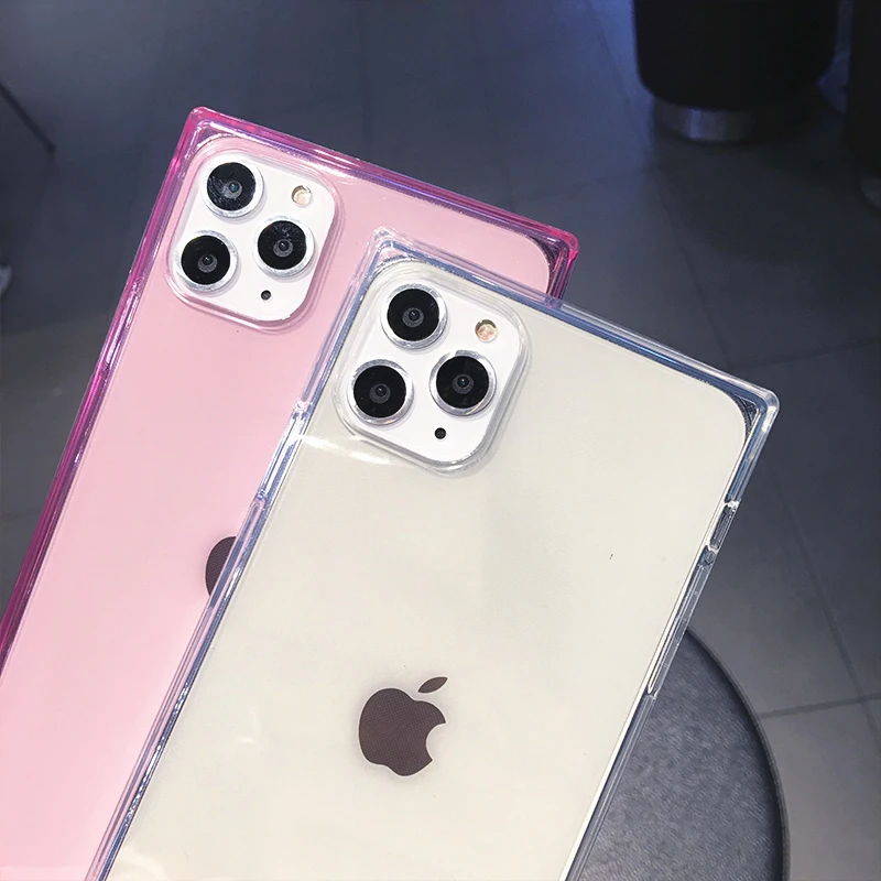 Модный 6D квадратный чехол для телефона для iPhone 11Pro Max XR X 6 6S 7 8 Plus XS Чехлы для Max XR мягкий силиконовый прозрачный чехол Coque подарок