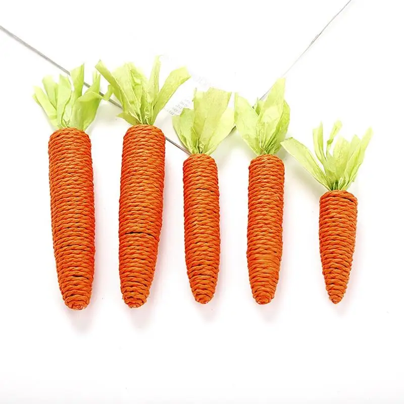 

Cat Toy Carrot Shaped Teasing Puppy Teething Chew Toy For Cat Bite Resistance Interactive Palying Toy For Gatos Pet Supplies