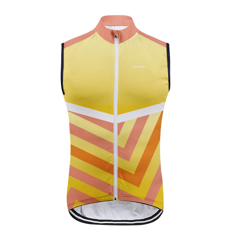 Новая модная велосипедная рубашка без рукавов на молнии дышащий анти пот жилет