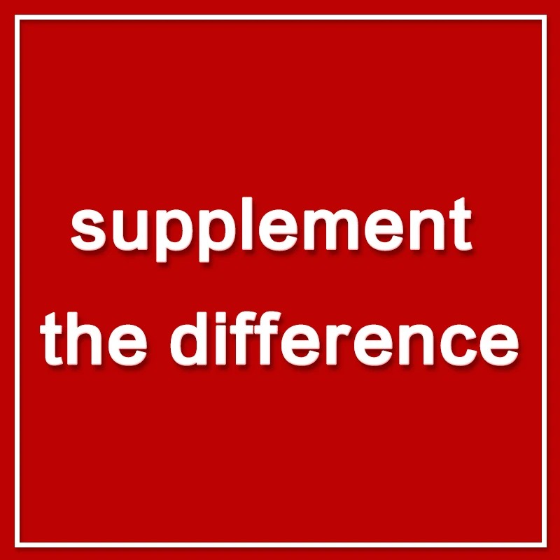 

For Supplement the Difference