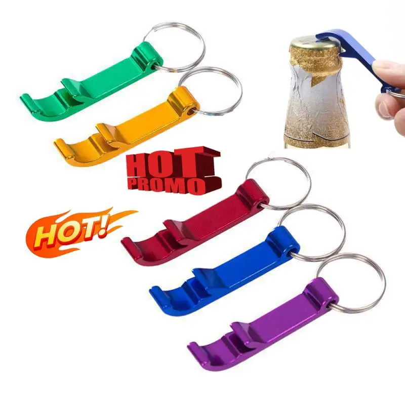 

Color Keychain Beer Opener Kitchen Tools Gadgets Portable Bottle Opener Key Ring Chain Keyring Keychain Metal Beer Bar Tools