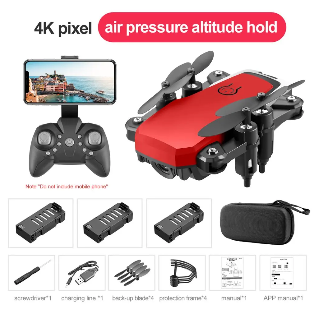 Складной Радиоуправляемый Дрон LF606 с Wi-Fi FPV и HD-камерой 4K удержание высоты