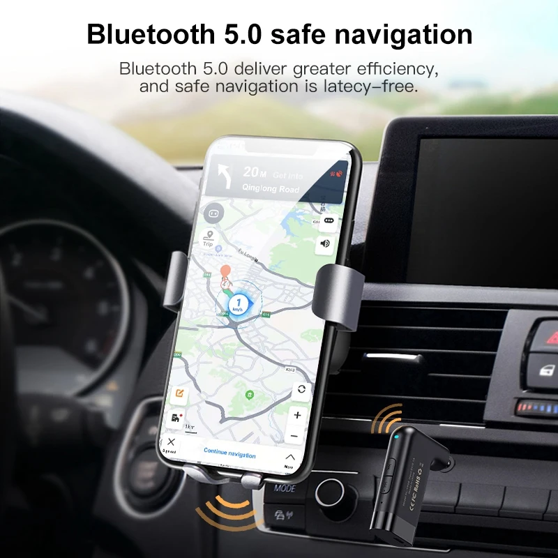 Приемник KUULAA Bluetooth 5 0 Aptx LL 3 мм AUX Jack аудио беспроводной адаптер для автомобиля ПК