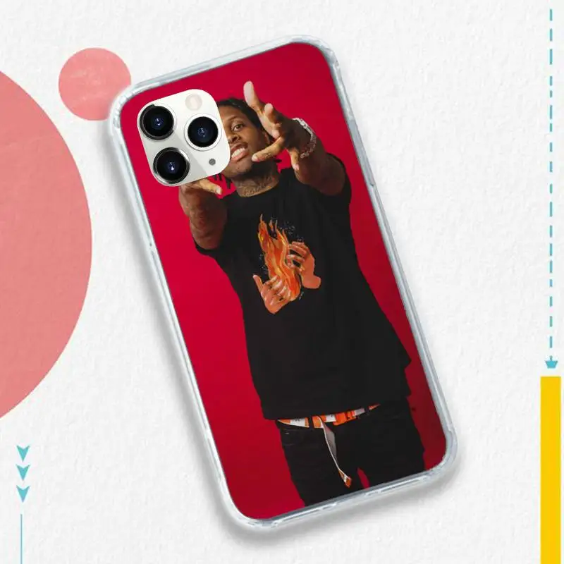 

lil durk Rapper pattern high quality Phone Case for iPhone 11 12 pro XS MAX 8 7 6 6S Plus X 5S SE 2020 XR