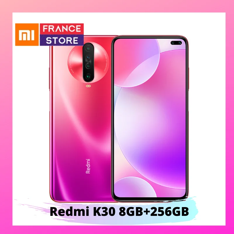 Pink 8GB 256GB Xiaomi Redmi K30 4G серия предпродажный Snapdragon 730G 1201Hz жидкий дисплей NFC ИК-контроль 6,67 “экран 5G серия открытые продажи в - Цвет: Pink 8GB 256GB