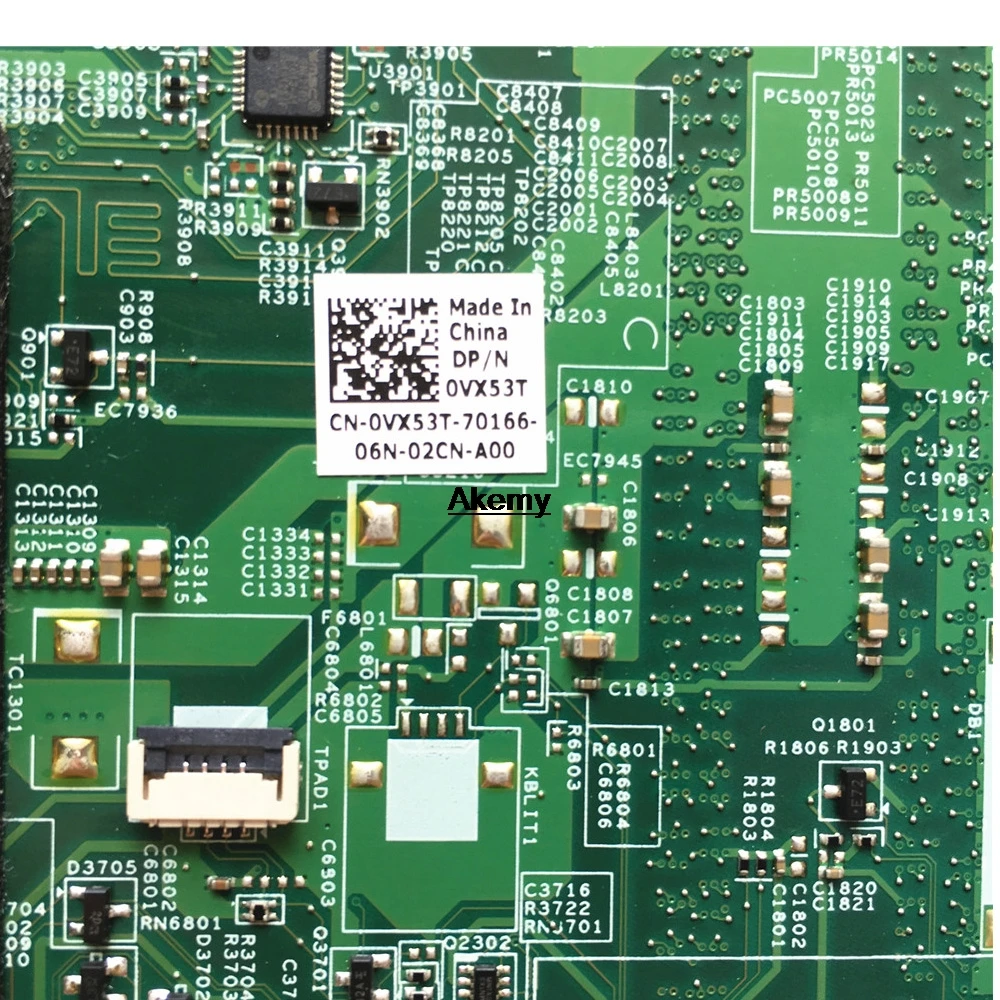 

09909-1 For DELL inspiron N5010 CN-0VX53T 0VX53T VX53T 09909-1 48.4HH01.011 HM57 without GPU original Test motherboard