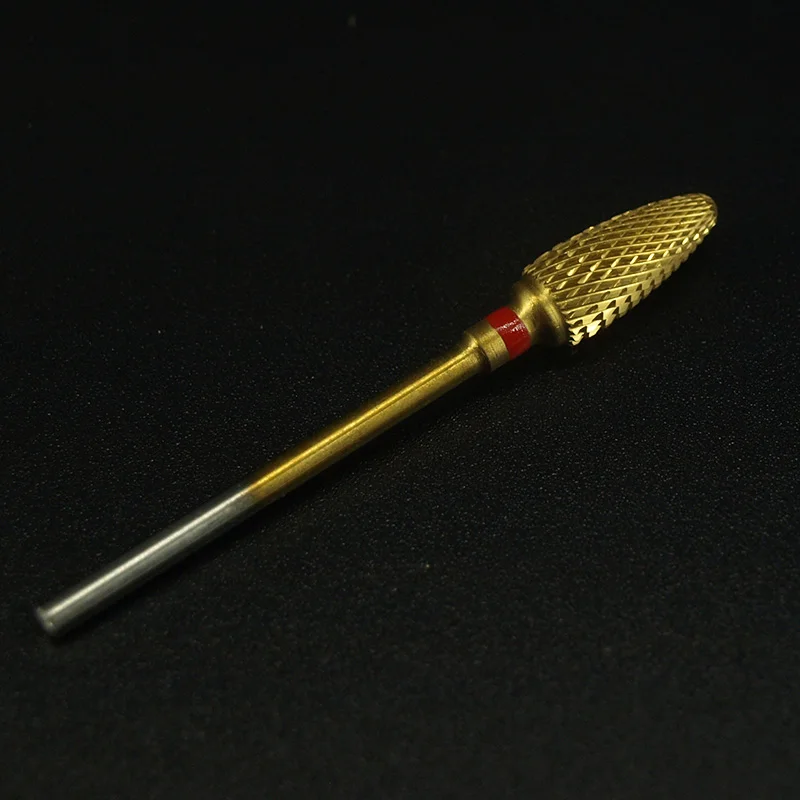 1 шт./лот Золотое тонкое сверло и коническое цилиндрическое из вольфрамовой стали