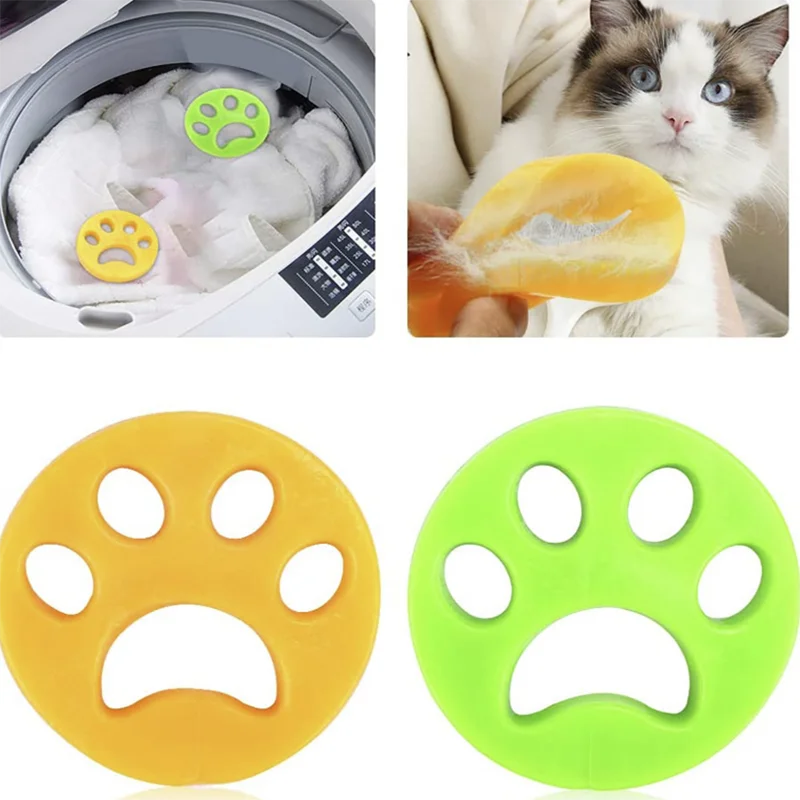 

Pet Hair Brush Remover Silicone Brush Sofa Car Washing Machine Reusable Laundry Fur Catcher Cleaning Products Accessories