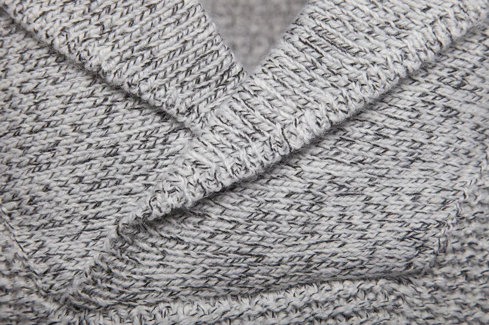 

Oversized Sweater Men Solid Color V Neck Long Sleeve Knitted Sweater Casual Inside Men Clothes