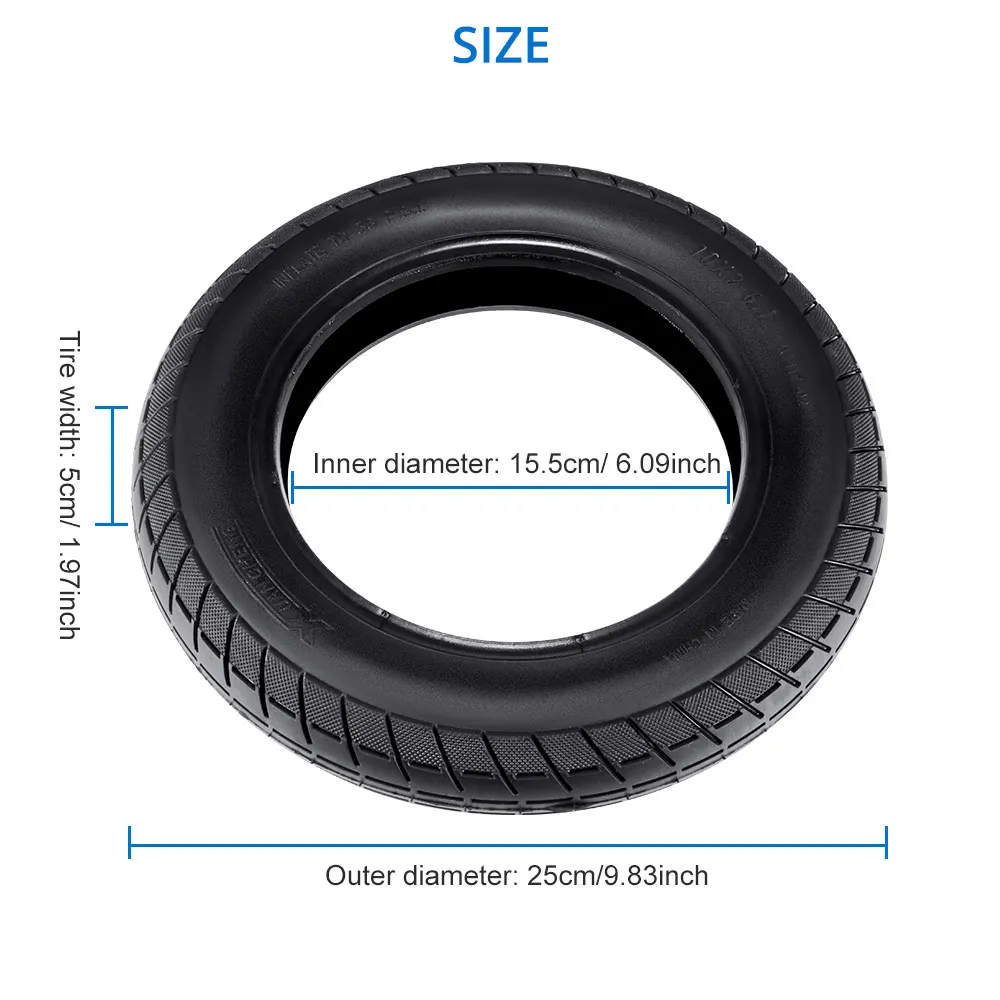 

2pcs Refitted 10Inch Tire For Xiaomi Mijia M365 Electric Scooter Inner Tube Thicken Pneumatic Wheel Tyre M365 Pro Accessories