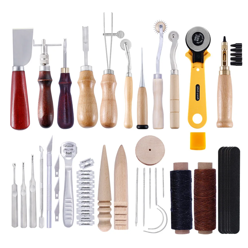 

25 шт., набор инструментов для работы с кожей