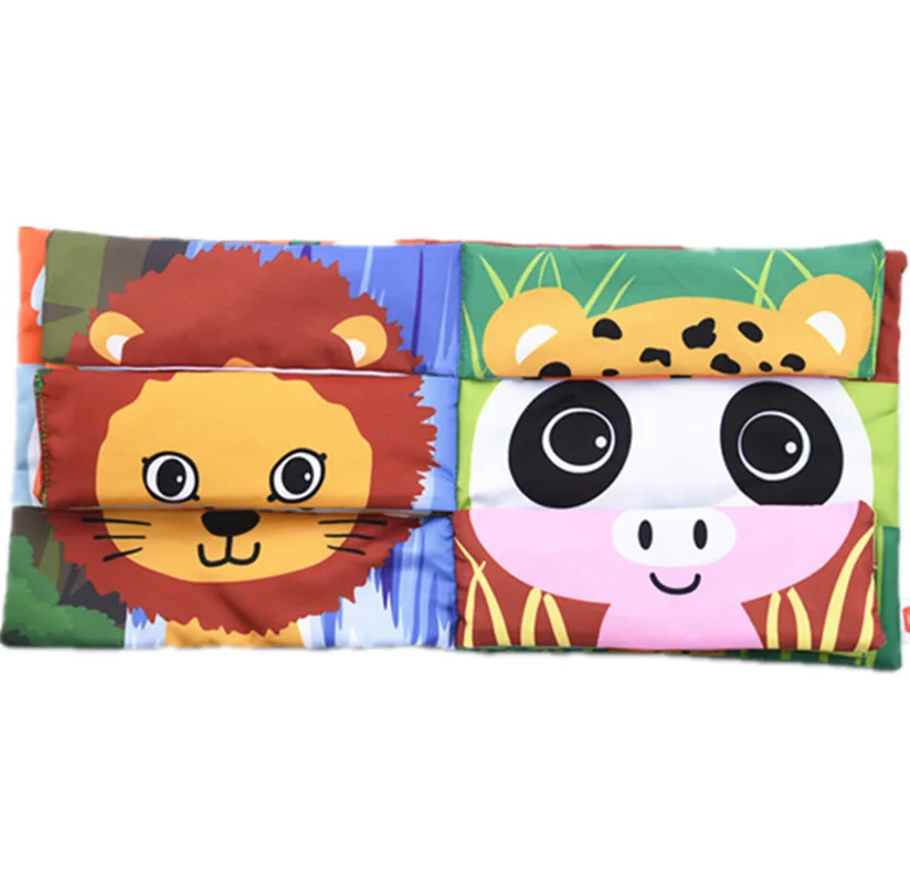 

Cognitive Stereo Cloth Book Rattle BB Touch Stereo Baby Book Baby Animal Tail Animal Character Face Pair Cloth Book Early Educat