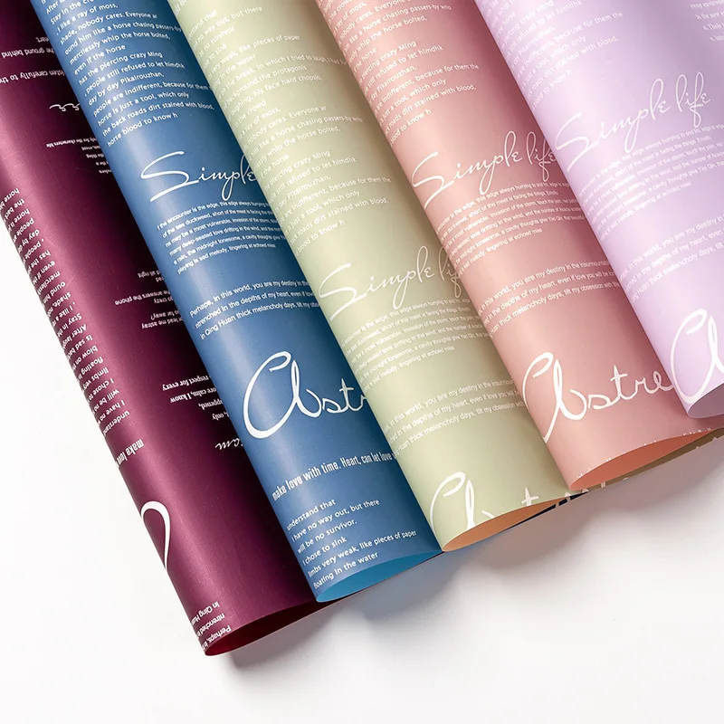 10 шт. водонепроницаемая упаковочная бумага для цветов розовая Свадебная