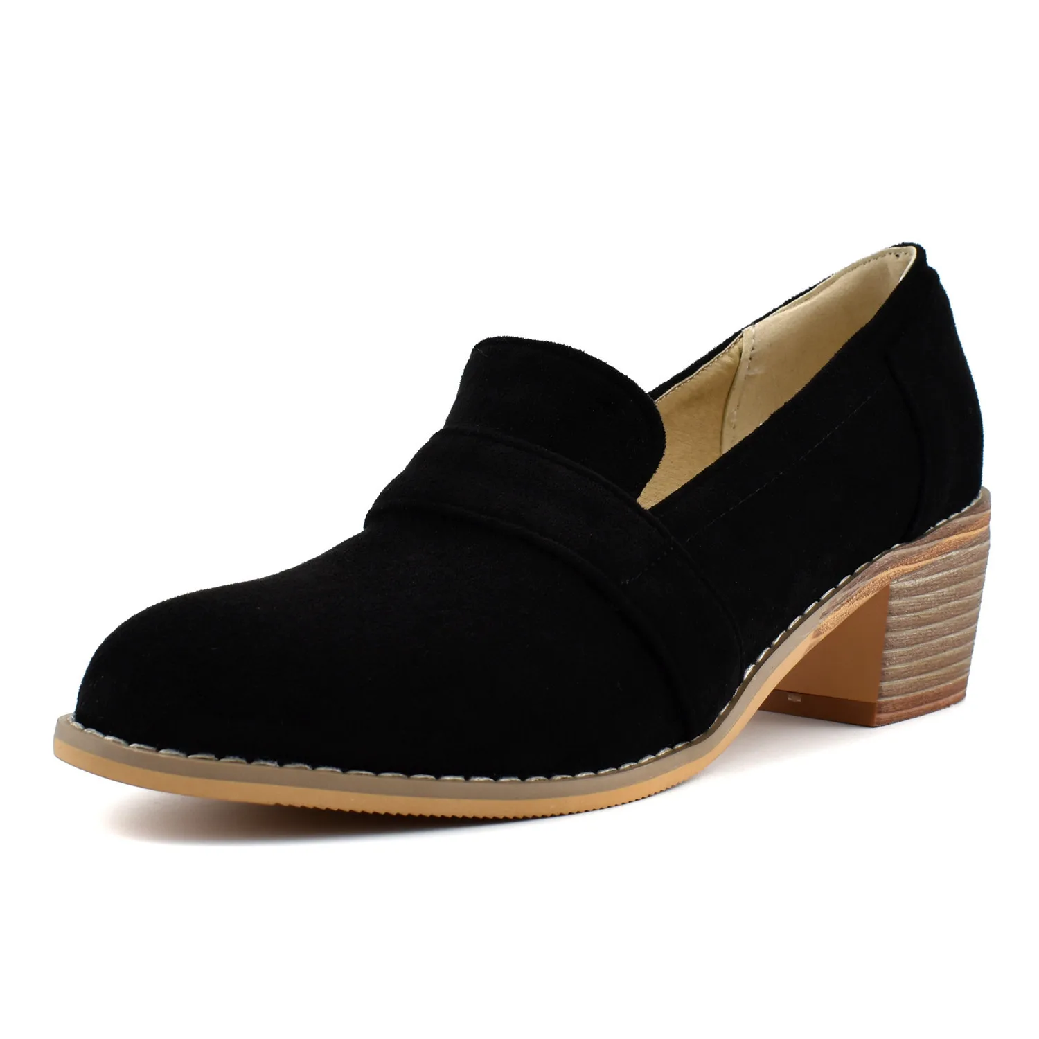 

Mixed Colors Women Female Shoes Casual Sneaker Slip-on Dress Slip On Med Back Strap Leisure Lace-Up Rubber Square heel Slip-On R