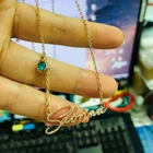 Индивидуальное ожерелье из нержавеющей стали с именем изделия по месяцу рождения