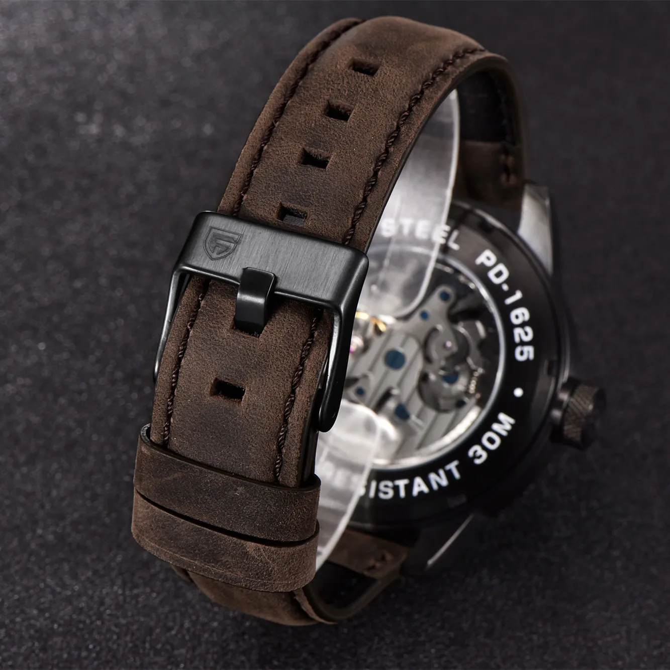 

PAGANI DESIGN Top Brand Luxury Leather Watch Automatic Sports Men Wristwatch Men Mechanical Steel Watches reloj hombre 2021 New