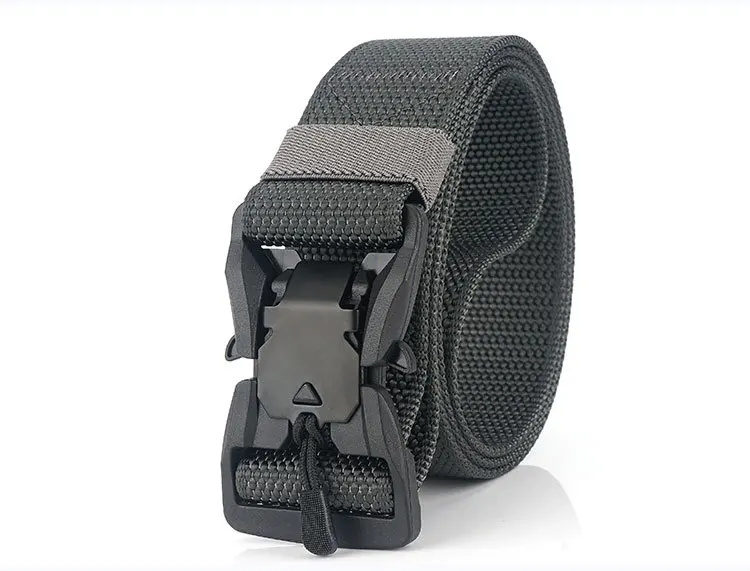 

Men Tactical Belt Hard PC Quick Release Magnetic Buckle Military Belt Soft Real Nylon Sports Accessories
