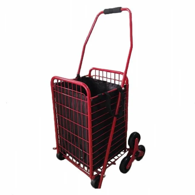 Портативная корзина для покупок со ступеньками Небольшая складная светильник