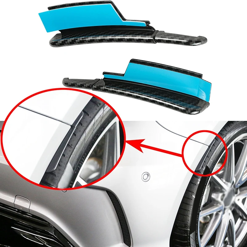 Автомобильная накладка на переднее крыло из углеродного волокна наклейка колесо