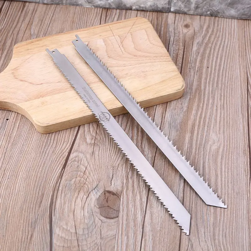 

2pcs S1211D Stainless Steel Reciprocating Sabre Saw Blade for Cutting Wood Metal Bamboo Aluminum Tube 300mm