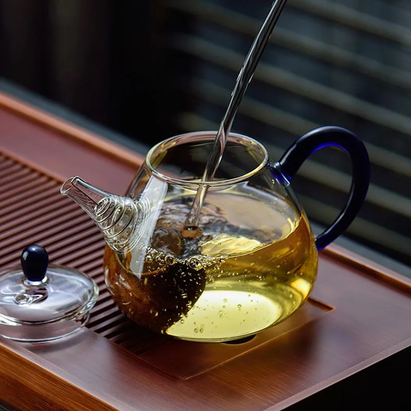 230 мл мини термостойкого Стекло небольшой Чай горшок чайный набор кунг-фу