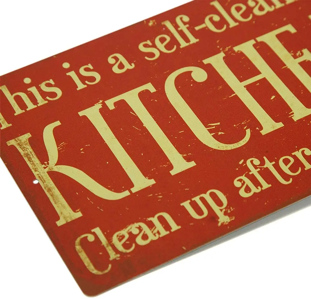 

Putuo Decor Funny Kitchen Metal Sign Kitchen Decor Tin Sign 12x8