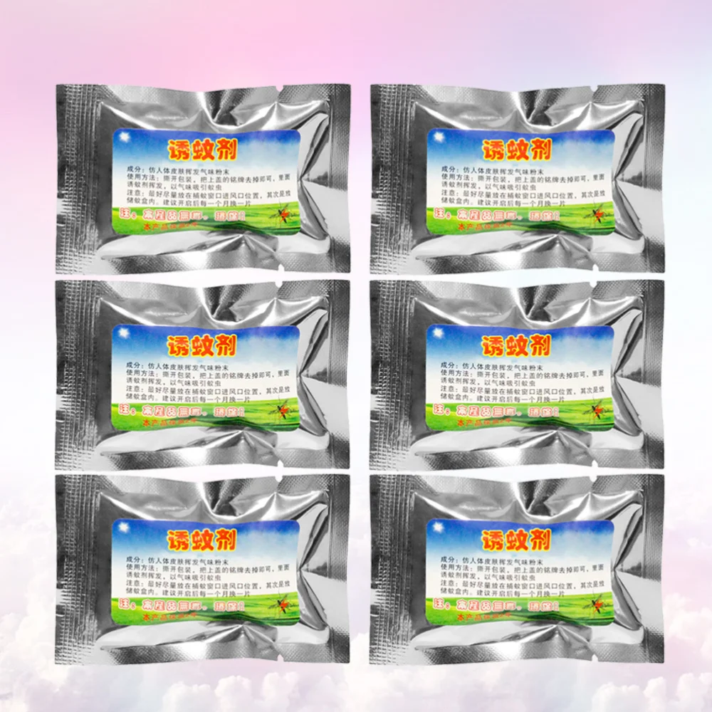 

6Pcs Mosquito Lure Agent Mosquito Trap Lamp Parts Effective Mosquito Removal Tool for Home Dorm Use (Small Box, Random Package)