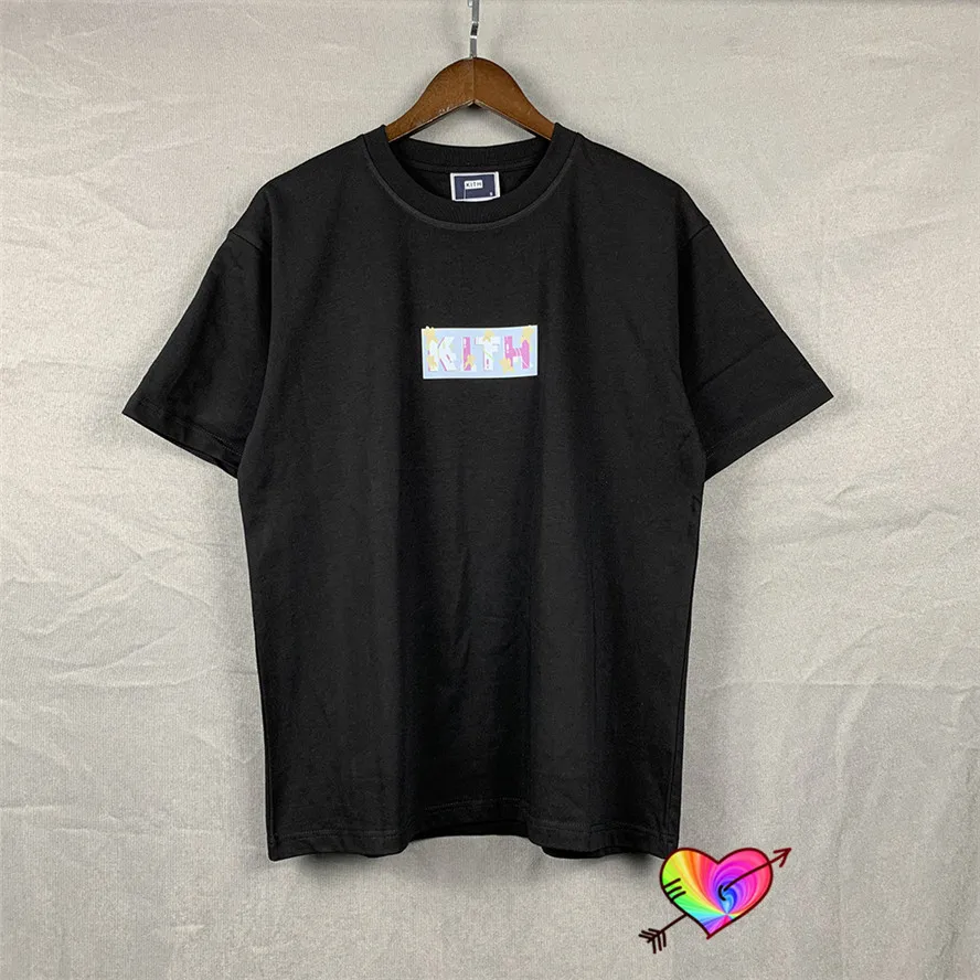 

Picture Album KITH T shirt 2022 Men Women 1:1 High Quality Flower Pattern KITH Tee Box Logo Tops Cotton Short Sleeve