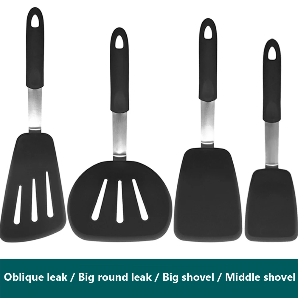 Набор кухонной утвари ультратонкая термостойкая силиконовая лопатка из 4
