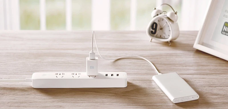 Xiaomi Mi дома wifi интеллектуальная розетка бытовой удлинитель плата питания USB быстрая зарядка 2500 Вт 10A 250 В