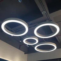 dimmable round 2021 new led ultra durable lustre chandelier lighting hanging lamps suspension luminaire lampen for office