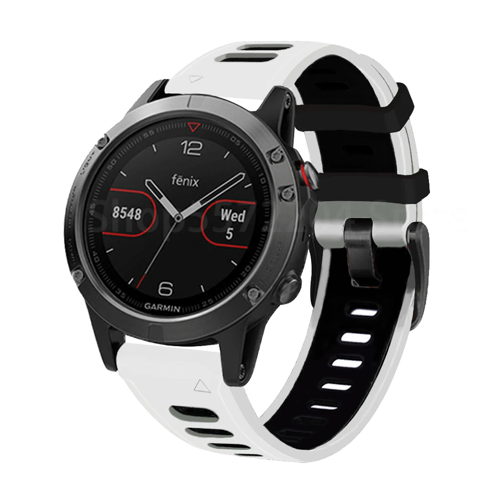 Ремешок силиконовый для смарт часов Garmin Fenix 6 6X 5 5X 3 3HR Forerunner 935 945 22 мм 26 мм|Ремешки