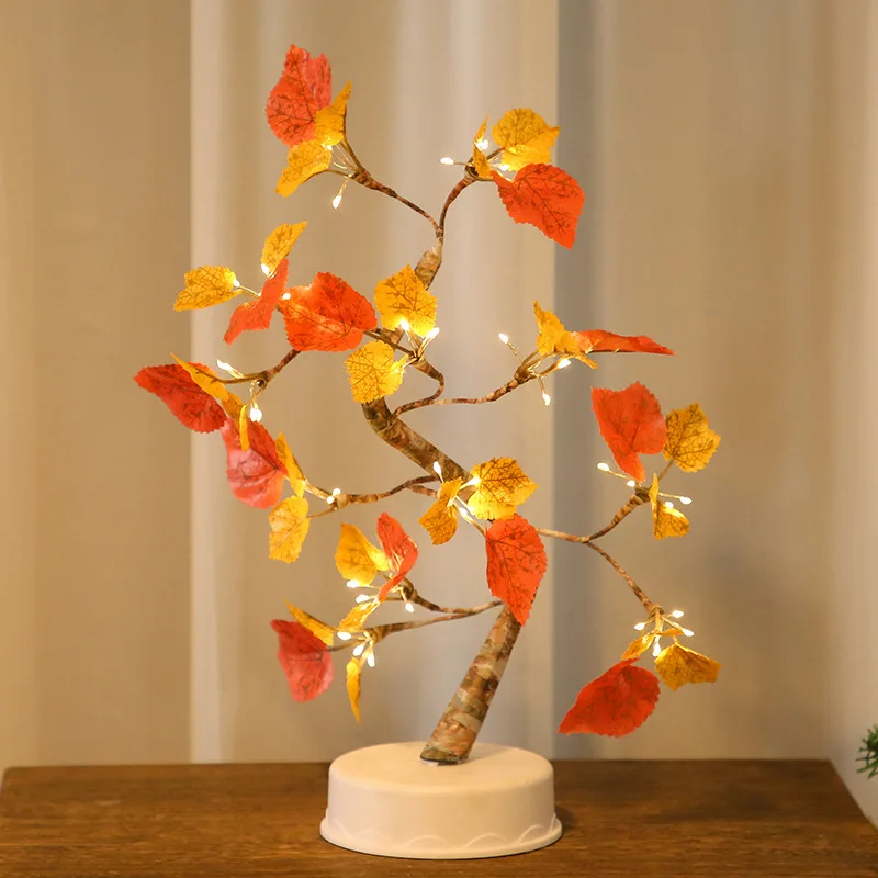 LED Tree Fairy Lights Home Decoration Ornaments Birthday Nordic Christmas Gift for Kids Children Atomosphere Desk Night Light | Лампы и