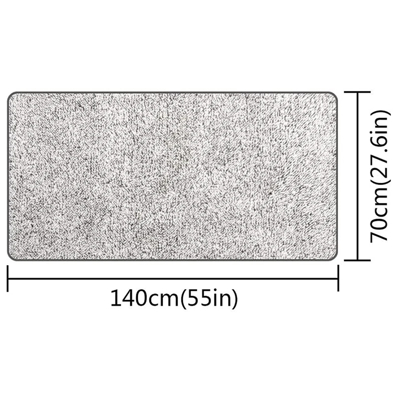 Большое полотенце из бамбукового древесного угля для душа ванной комнаты уборки