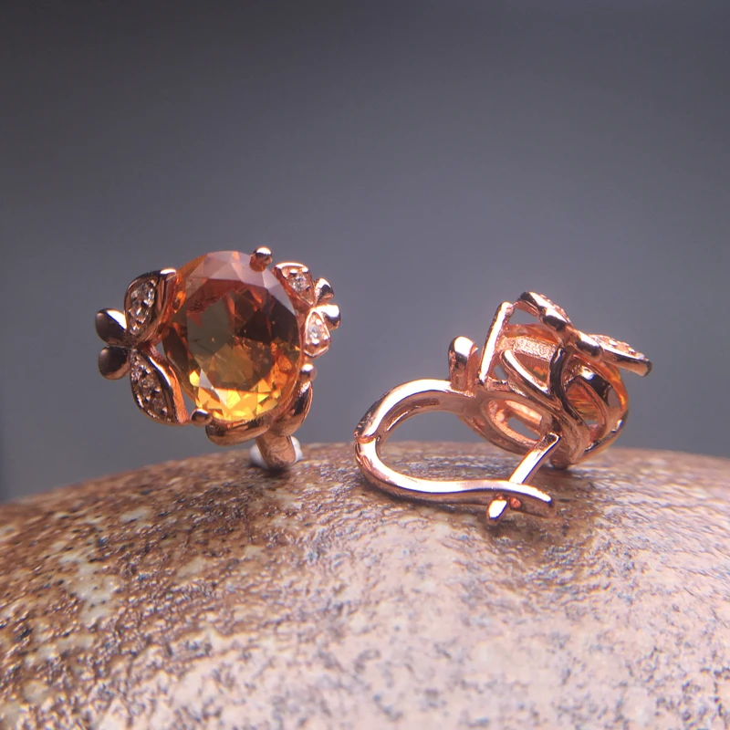 CSJ новый стиль зултанит серьги из стерлингового серебра 925 пробы овальные 8*10 мм